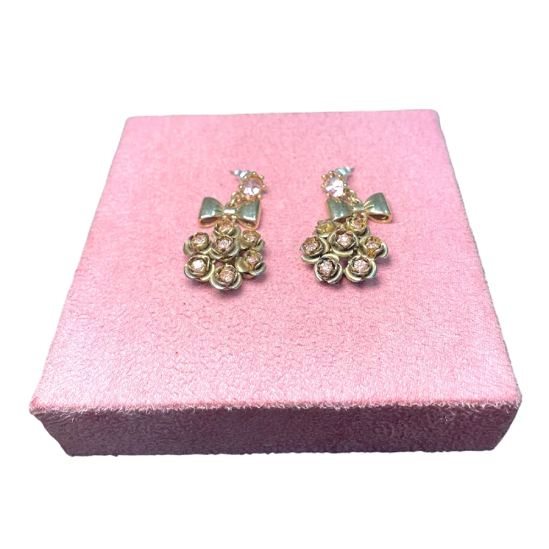 chic silver earrings for women -Earrings Dangle/drop By Betsey Johnson