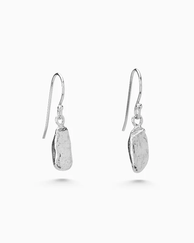 bold earrings for women -Classic Ingot Drop Earrings | Silver