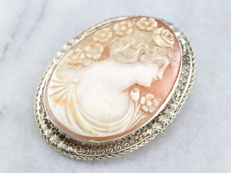 Art Deco Cameo Brooch or Pendant