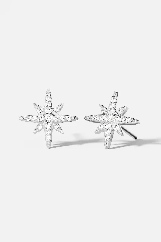 luxury drop earrings for women -Météorites Stud Earrings