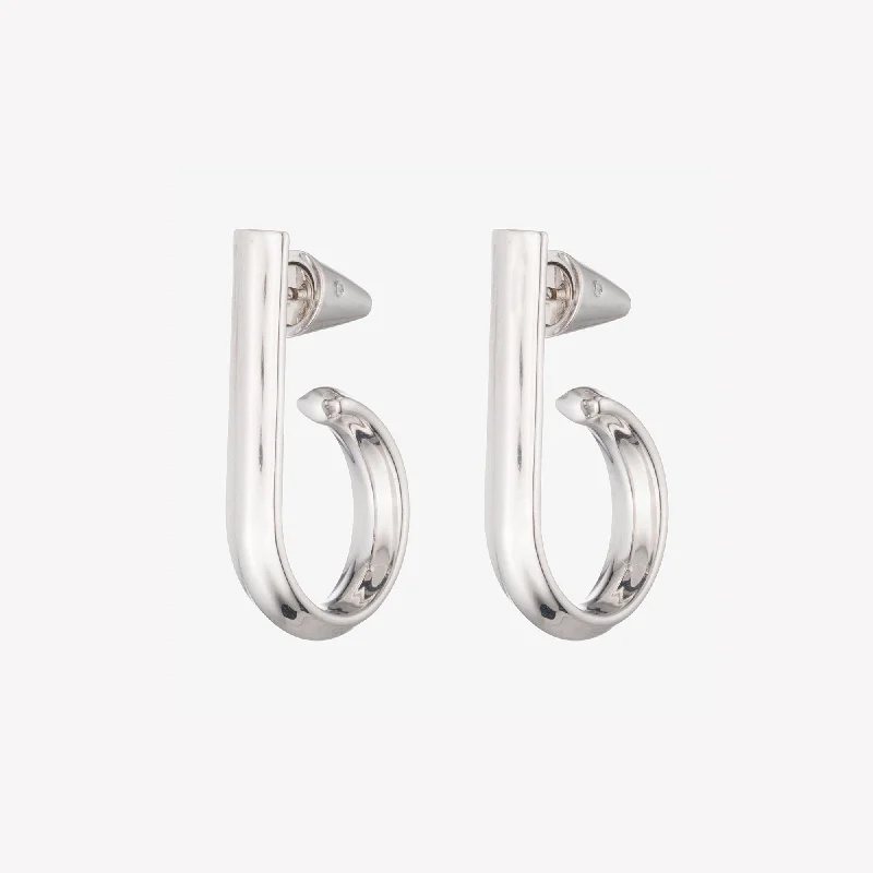 crystal drop earrings for women -RIPPLE STUD EARRINGS