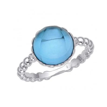 stylish pendant necklaces for women -Blue Topaz Ring