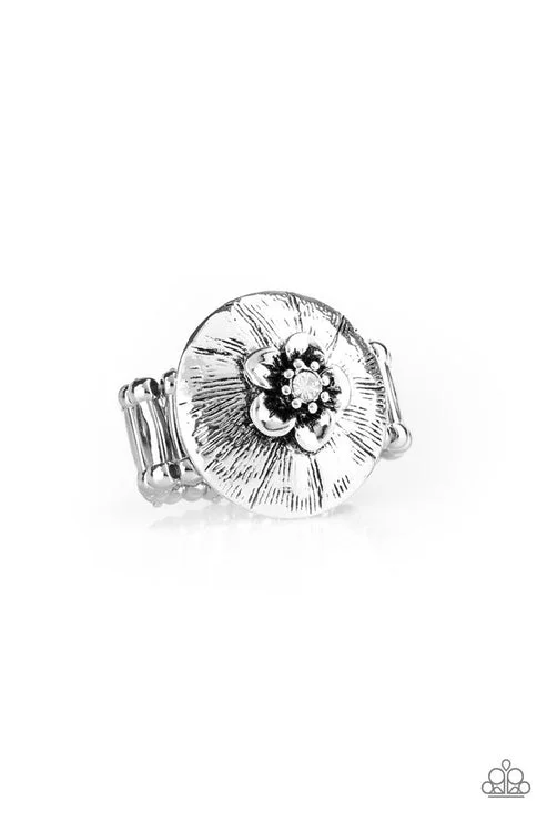 unique engagement rings -Blooming Beach Party White Ring