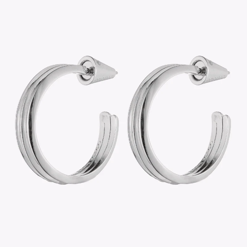 elegant dangle earrings for women -TRACE HOOPS