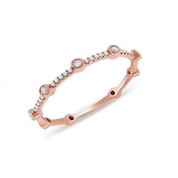 rose gold necklaces for women -Diamond Ring