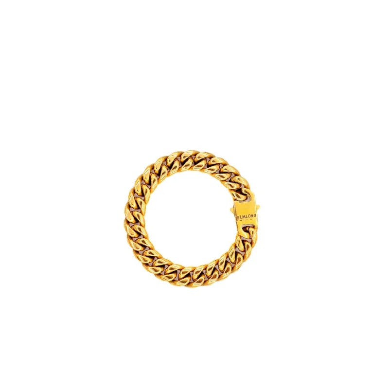 casual bangles for women -Unisex Bracelet In Gold