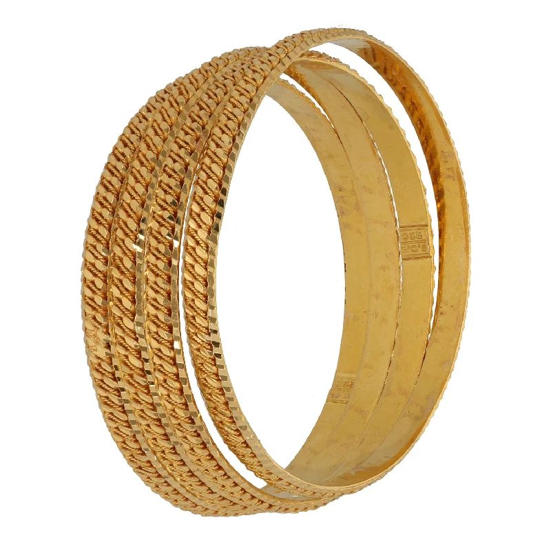 wedding bracelets for women -22ct Gold Set of Bangles