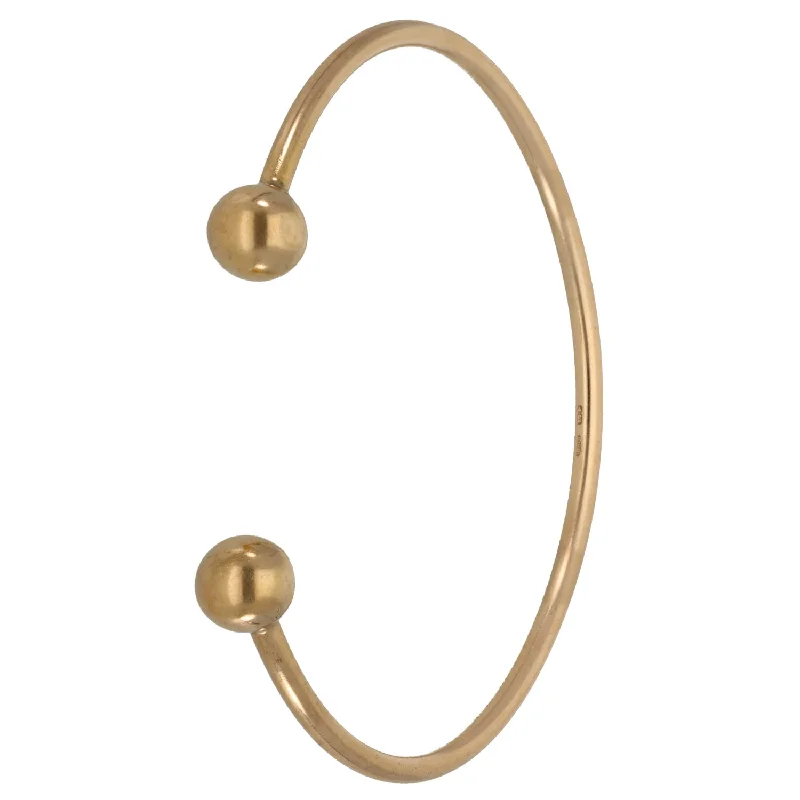 chunky bracelets for women -9ct Gold Torque Bangle