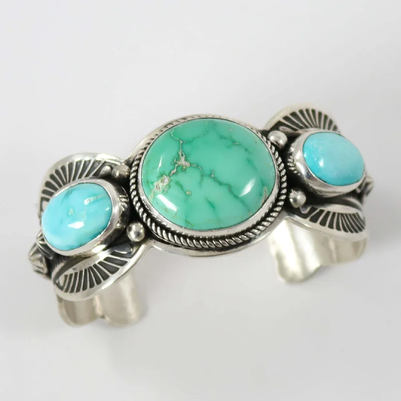 casual bangles for women -Fox Turquoise Cuff