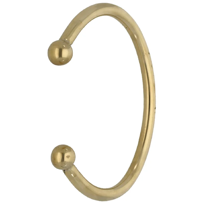 gold bangles for brides -9ct Gold Torque Bangle