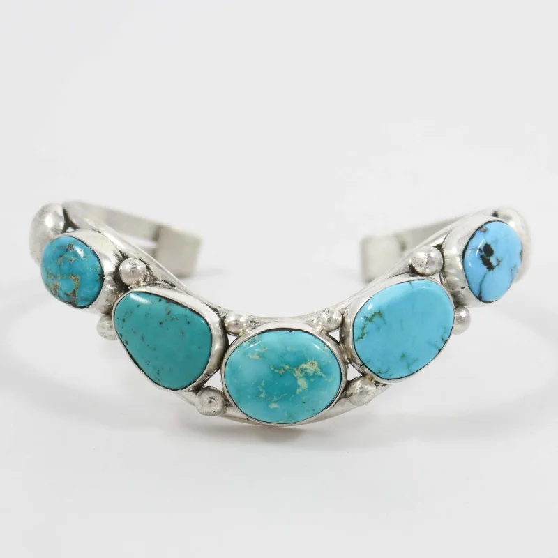 rose gold bracelets for women -Kingman Turquoise Cuff