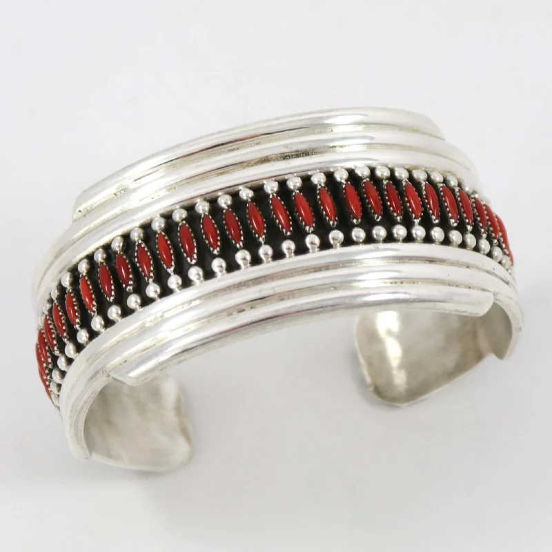 colorful bangles for women -Coral Cuff