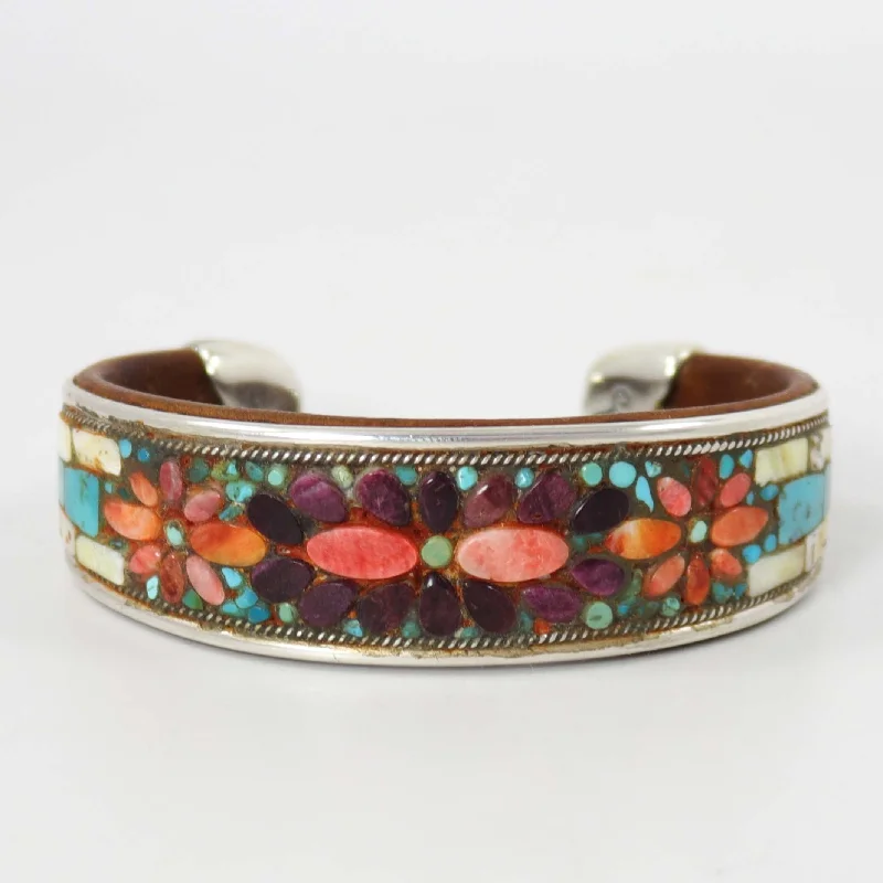 chunky bangles for women -Inlay Cuff